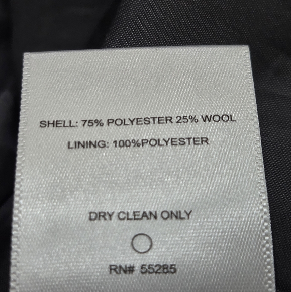 Expess Gray Double-Breasted Women's Coat Sz.M - Picture 7 of 10